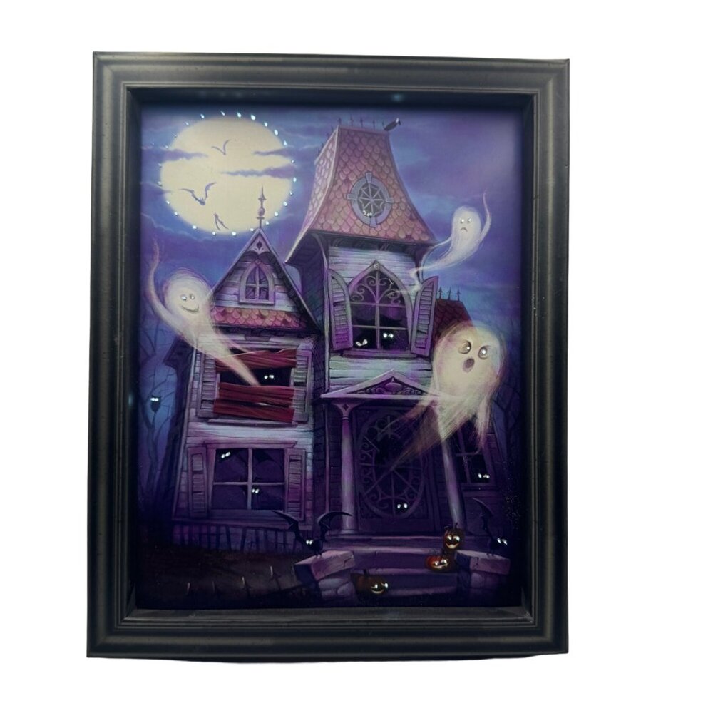 Haunted House LED Light-Up Picture Frame By Hallmark